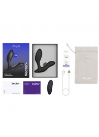 Черный анальный вибратор We-Vibe Vector+ - We-vibe - в Кисловодске купить с доставкой