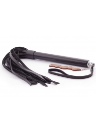 Черная кожаная плеть  Индиго  - 50 см. - Crazy Handmade - купить с доставкой в Кисловодске