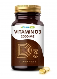 Пищевая добавка SuperCaps VITAMIN D3 2000 ME - 120 капсул - SuperCaps - купить с доставкой в Кисловодске