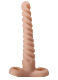 Спиралевидный телесный плаг - 15 см. - LOVETOY (А-Полимер)