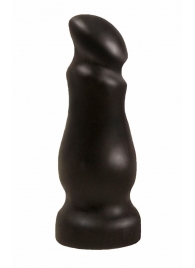 Чёрный массажёр простаты с приплюснутой головкой - 13 см. - LOVETOY (А-Полимер) - в Кисловодске купить с доставкой