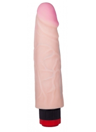 Телесный вибратор ART-Style №6 с реалистичным рельефом - 20 см. - Art-Style