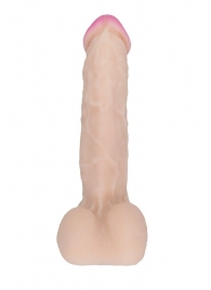 Вибратор-гигант с большой мошонкой - 23,5 см. - LOVETOY (А-Полимер)