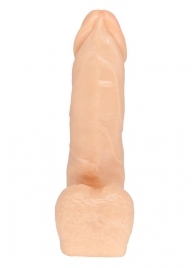 Телесная насадка в виде фаллоса с отверстием под плуг - 15,5 см. - LOVETOY (А-Полимер) - купить с доставкой в Кисловодске