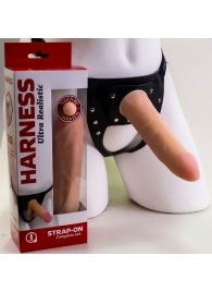 Страпон Харнесс из трусиков и насадки-фаллоса - 17,5 см. - LOVETOY (А-Полимер) - купить с доставкой в Кисловодске