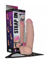 Реалистичный фаллос на поясе Harness - 20,5 см. - LOVETOY (А-Полимер) - купить с доставкой в Кисловодске