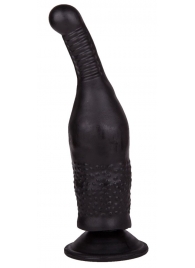Чёрный анальный фаллоимитатор на присоске - 17 см. - LOVETOY (А-Полимер)