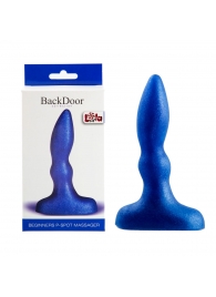 Синий анальный стимулятор Beginners p-spot massager - 11 см. - Lola Games - в Кисловодске купить с доставкой