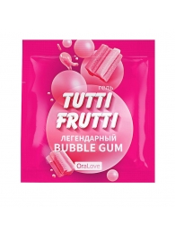 Пробник гель-смазки Tutti-frutti со вкусом бабл-гам - 4 гр. - Биоритм - купить с доставкой в Кисловодске