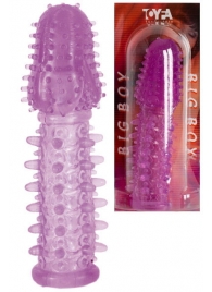 Фиолетовая насадка, удлиняющая половой член - 13,5 см. - Toyfa Basic - в Кисловодске купить с доставкой