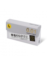Презервативы Sagami Original 0.02 L-size увеличенного размера - 5 шт. - Sagami - купить с доставкой в Кисловодске