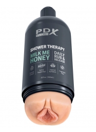 Телесный мастурбатор-вагина Shower Therapy Milk Me Honey - Pipedream - в Кисловодске купить с доставкой