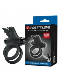 Черное эрекционное виброкольцо Passionate Ring IX - Baile - в Кисловодске купить с доставкой