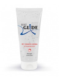 Лубрикант на водной основе Just Glide Strawberry с ароматом клубники - 200 мл. - Orion - купить с доставкой в Кисловодске