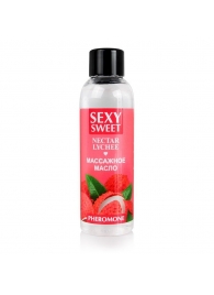 Массажное масло Sexy Sweet Nectar Lychee с феромонами и ароматом личи - 75 мл. - Биоритм - купить с доставкой в Кисловодске