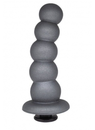 Серая насадка-ёлочка PLATINUM 5,5’’ - 15,5 см. - LOVETOY (А-Полимер) - купить с доставкой в Кисловодске