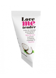 Съедобное согревающее массажное масло Love Me Tender Cocos с ароматом кокоса - 10 мл. - Love to Love - купить с доставкой в Кисловодске