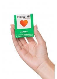 Презервативы анатомической формы Masculan Anatomic - 3 шт. - Masculan - купить с доставкой в Кисловодске