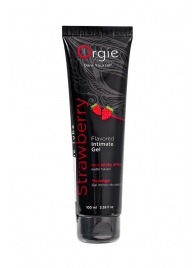 Интимный гель на водной основе Lube Tube Strawberry с клубничным вкусом - 100 мл. - ORGIE - купить с доставкой в Кисловодске