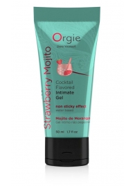 Съедобный интимный гель Orgie Lube Tube Cocktail Strawberry Mojito - 50 мл. - ORGIE - купить с доставкой в Кисловодске