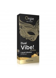 Съедобный гель Dual Vibe Pina Colada с эффектом вибрации и вкусом коктейля пина колада - 15 мл. - ORGIE - купить с доставкой в Кисловодске