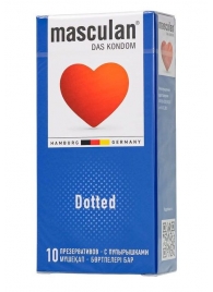 Презервативы с пупырышками Masculan Dotted - 10 шт. - Masculan - купить с доставкой в Кисловодске
