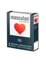 Презервативы увеличенного размера Masculan XXL - 3 шт. - Masculan - купить с доставкой в Кисловодске