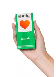 Презервативы анатомической формы Masculan Anatomic - 10 шт. - Masculan - купить с доставкой в Кисловодске