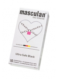 Ультрапрочные презервативы Masculan Ultra Safe Black - 10 шт. - Masculan - купить с доставкой в Кисловодске