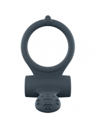 Серое перезаряжаемое эрекционное кольцо с вибрацией Power Clit - Dorcel - в Кисловодске купить с доставкой