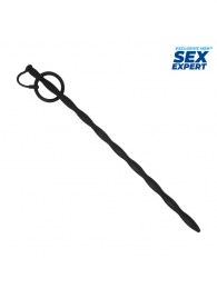 Черный стимулятор уретры Sex Expert - Sex Expert - купить с доставкой в Кисловодске