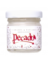 Массажная свеча Caramel   Popcorn - 35 мл. - Pecado - купить с доставкой в Кисловодске