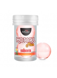 Лубрикант на масляной основе Hot Ball Plus с разогревающим эффектом (2 шарика по 3 гр.) - HotFlowers - купить с доставкой в Кисловодске