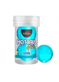 Лубрикант на масляной основе Hot Ball Plus с охлаждающим эффектом (2 шарика по 3 гр.) - HotFlowers - купить с доставкой в Кисловодске