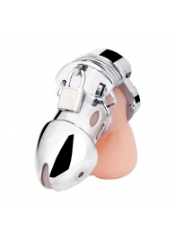 Клетка на пенис из металла Obedience Cock Cage - BlueLine - купить с доставкой в Кисловодске