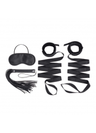 Эротический набор 4PC Bondage Bed Strap   Flogger Kit - Lux Fetish - купить с доставкой в Кисловодске