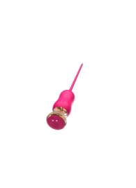 Розовый тонкий стимулятор Nipple Vibrator - 23 см. - I-MOON - купить с доставкой в Кисловодске