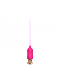 Розовый тонкий стимулятор Nipple Vibrator - 23 см. - I-MOON - купить с доставкой в Кисловодске
