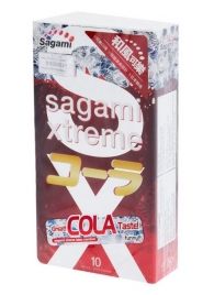 Ароматизированные презервативы Sagami Xtreme COLA - 10 шт. - Sagami - купить с доставкой в Кисловодске