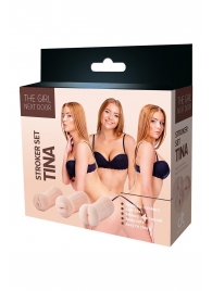 Набор из 3 мастурбаторов The Girl Next Door Tina - Dream Toys - в Кисловодске купить с доставкой