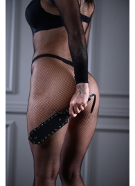 Кожаная шлепалка Sex Game с заклепками - 33 см. - БДСМ Арсенал - купить с доставкой в Кисловодске