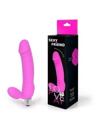 Розовый безремневой страпон Sexy Friend - 1137 - купить с доставкой в Кисловодске