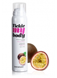 Массажная хрустящая пенка Tickle my body с ароматом маракуйи - 150 мл. - Love to Love - купить с доставкой в Кисловодске