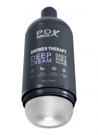 Мастурбатор в бутылке Shower Therapy Deep Cream - Pipedream - в Кисловодске купить с доставкой