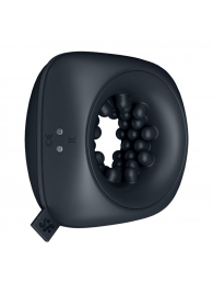 Черный мужской вибромассажер Ring Stroker - Satisfyer - в Кисловодске купить с доставкой