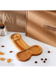 Деревянное блюдо для подачи в форме члена (32,5 х 20 х 1,7 см) - Сима-Ленд - купить с доставкой в Кисловодске