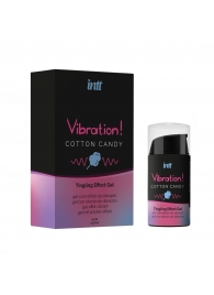 Жидкий вибратор Vibration Cotton Candy с ароматом сахарной ваты - 15 мл. - INTT - купить с доставкой в Кисловодске