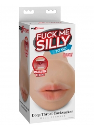 Телесный мастурбатор-ротик Deep Throat Cocksucker - Pipedream - в Кисловодске купить с доставкой