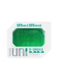 Зеленый мастурбатор-стимулятор Tenga Uni Emerald - Tenga - в Кисловодске купить с доставкой