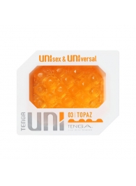 Оранжевый мастурбатор-стимулятор Tenga Uni Topaz - Tenga - в Кисловодске купить с доставкой